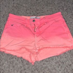 Bright pink Hollister shorts